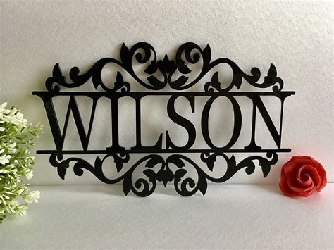 metal hanging house name signs|personalized name signs for house.